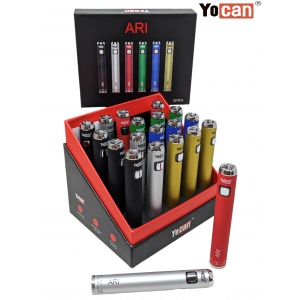 Yocan ARI (Sol) Dab Pen Battery 650mAh - 20ct Display - Mix Color [SOLB03E]